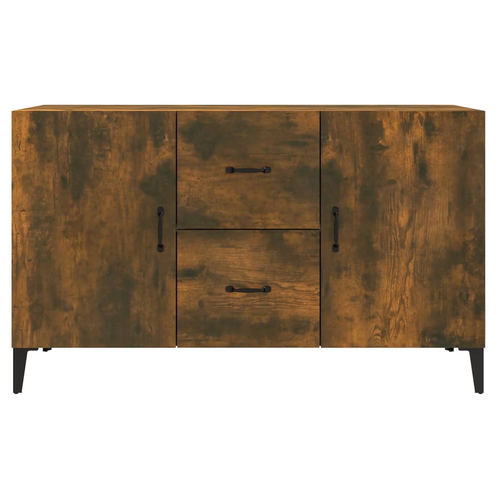 Buffet chêne fumé 100x36x60 cm bois d'ingénierie - XIOS
