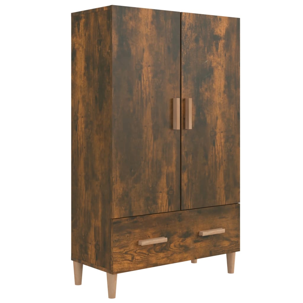 Buffet haut Chêne fumé 70x31x115 cm Bois d'ingénierie - XIOS