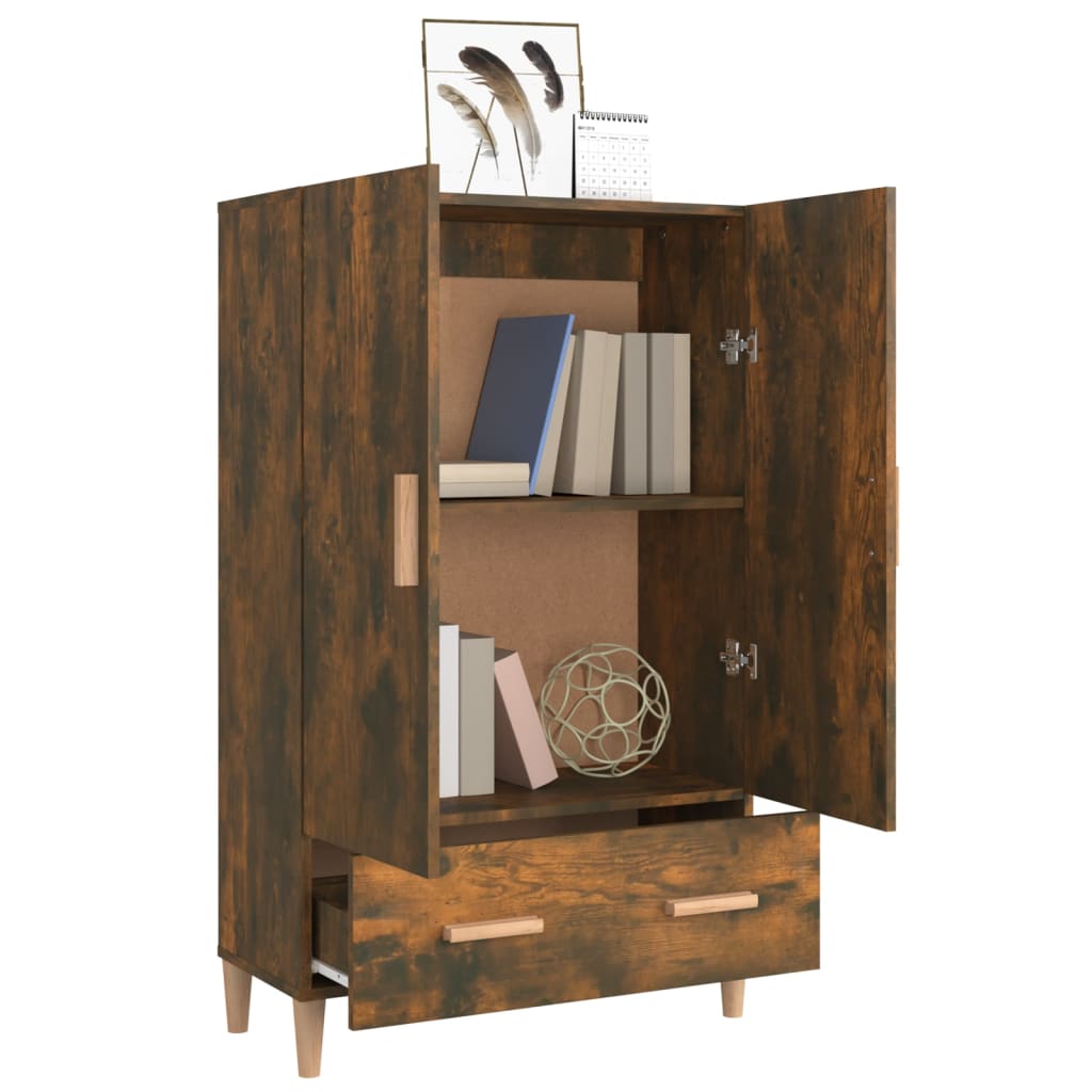 Buffet haut Chêne fumé 70x31x115 cm Bois d'ingénierie - XIOS