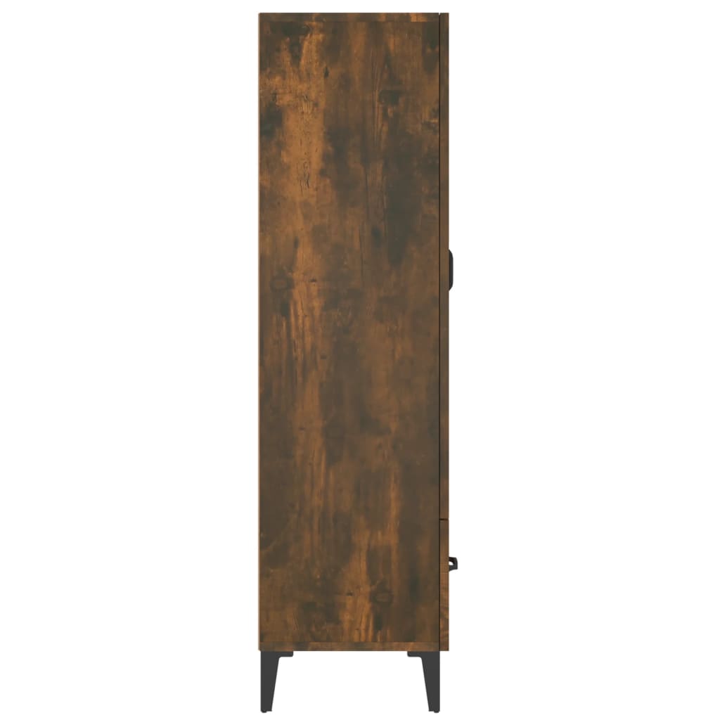 Buffet haut Chêne fumé 70x31x115 cm Bois d'ingénierie - XIOS