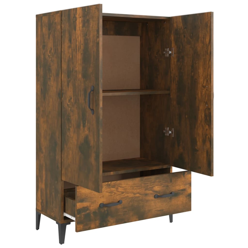 Buffet haut Chêne fumé 70x31x115 cm Bois d'ingénierie - XIOS
