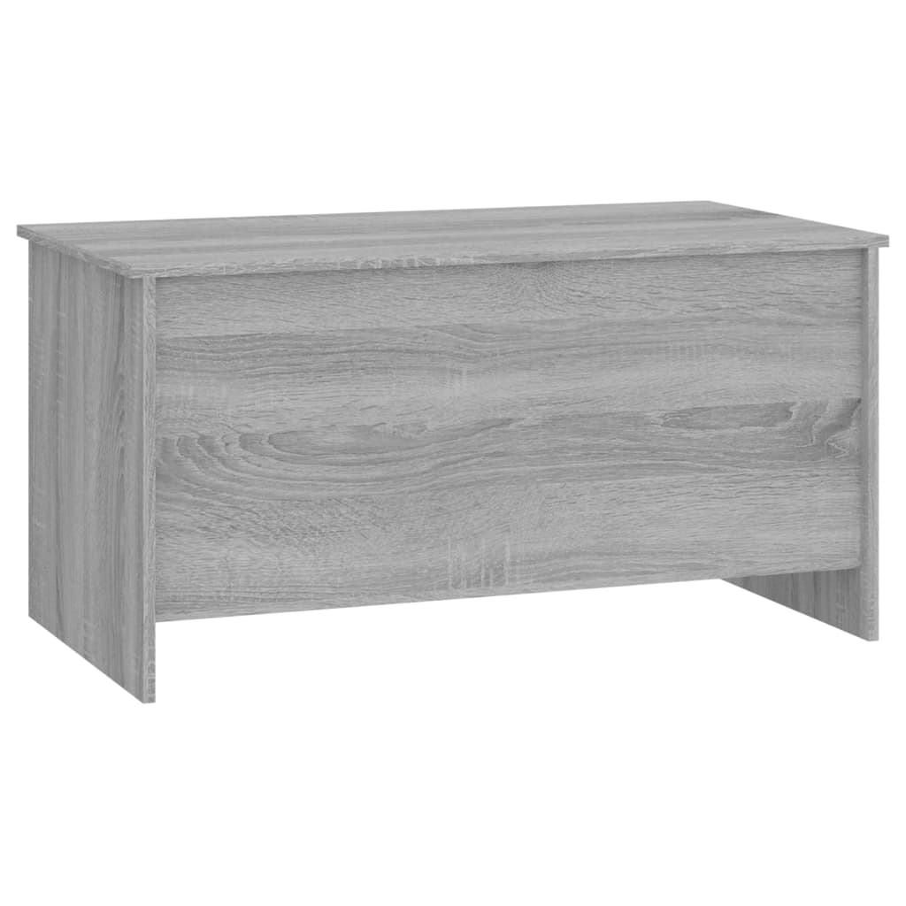 Table basse sonoma gris 102x55,5x52,5 cm bois d'ingénierie - XIOS