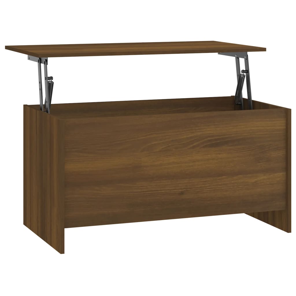 Table basse Chêne marron 102x55,5x52,5 cm Bois d'ingénierie - XIOS