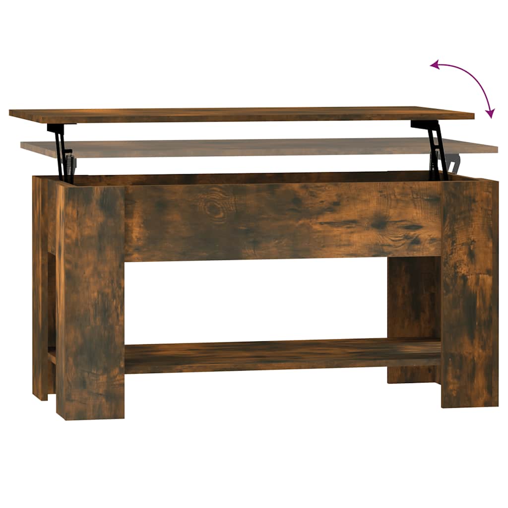 Table basse Chêne fumé 101x49x52 cm Bois d'ingénierie - XIOS