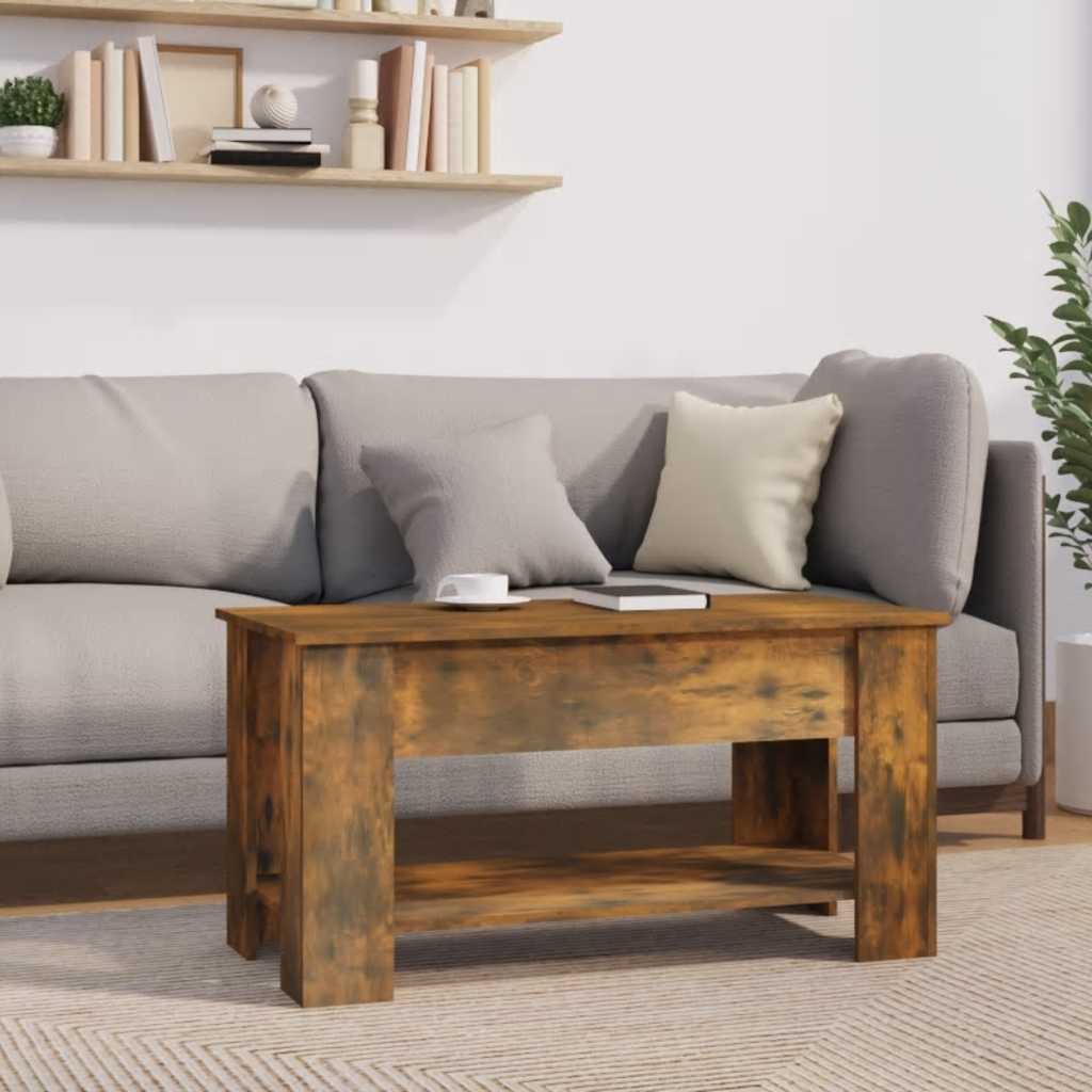 Table basse Chêne fumé 101x49x52 cm Bois d'ingénierie - XIOS