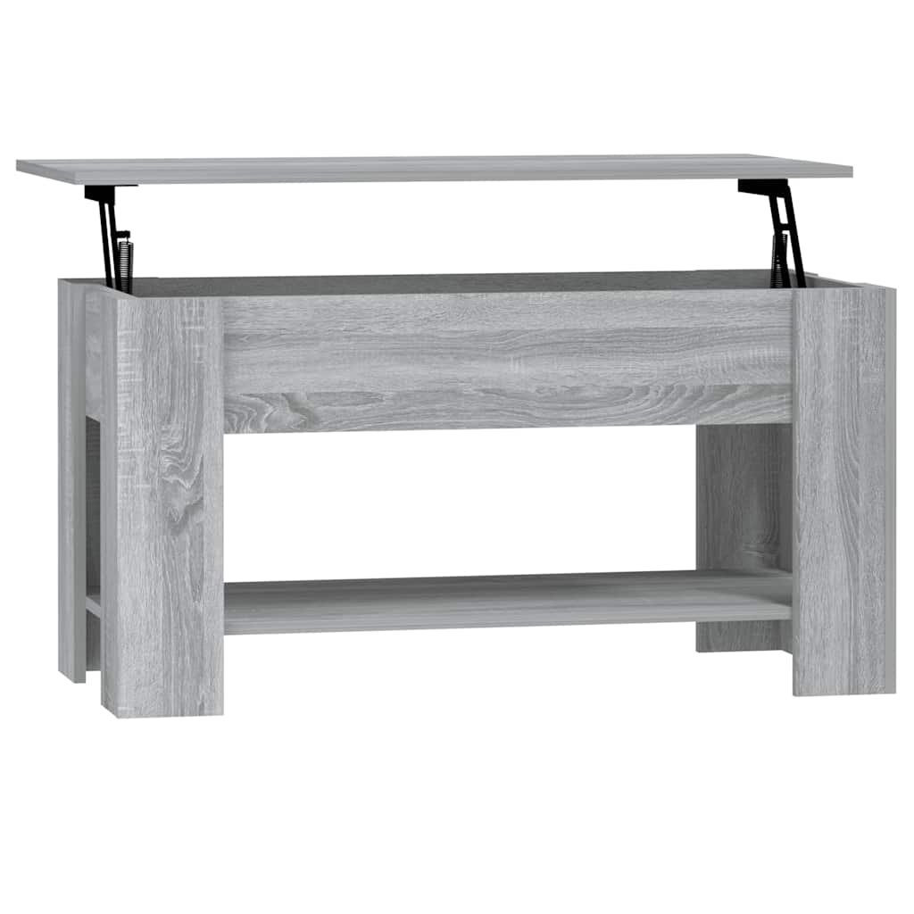 Table basse Sonoma gris 101x49x52 cm Bois d'ingénierie - XIOS