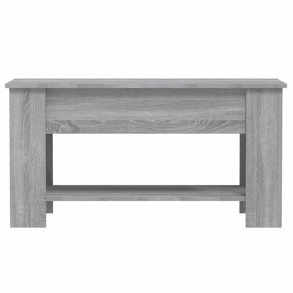 Table basse Sonoma gris 101x49x52 cm Bois d'ingénierie - XIOS