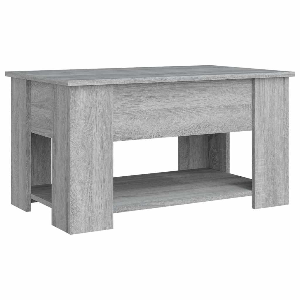 Table basse Sonoma gris 79x49x41 cm Bois d'ingénierie - XIOS