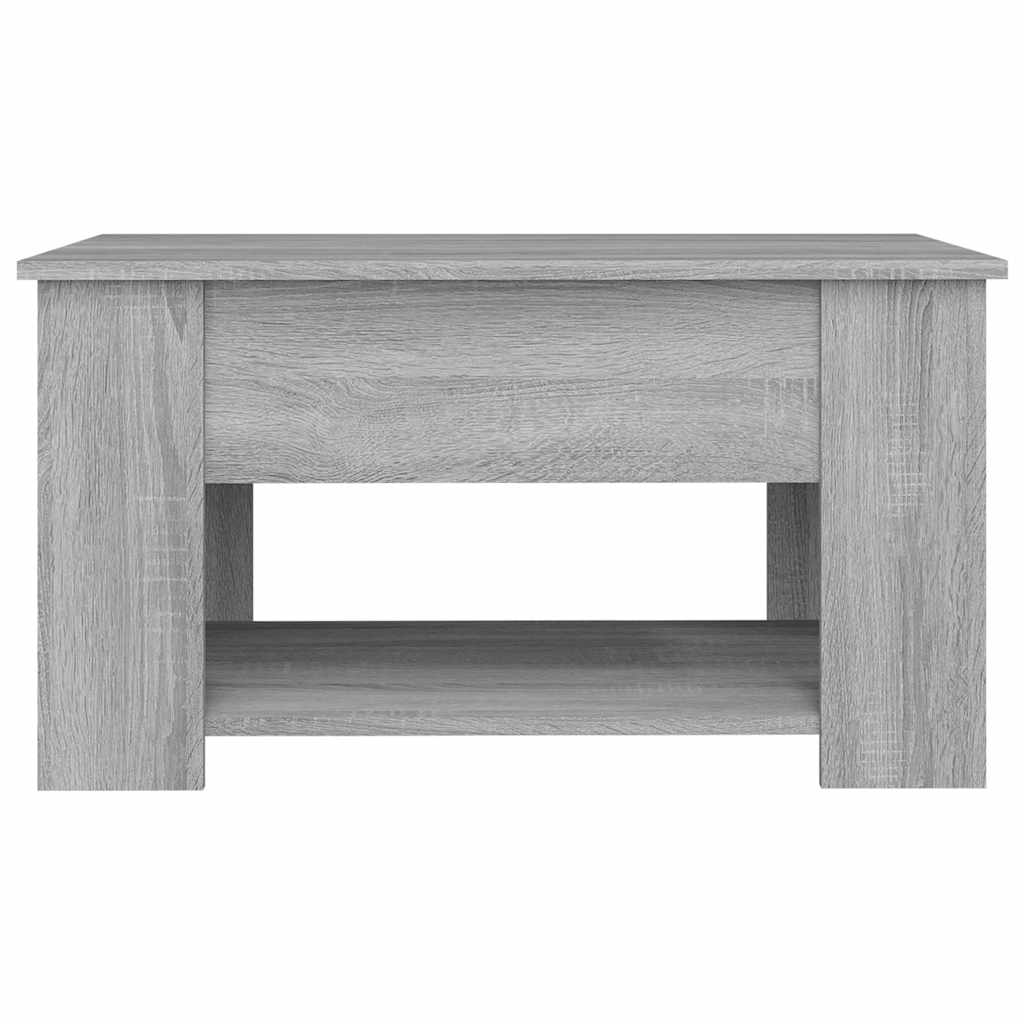 Table basse Sonoma gris 79x49x41 cm Bois d'ingénierie - XIOS