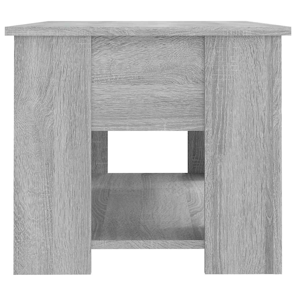 Table basse Sonoma gris 79x49x41 cm Bois d'ingénierie - XIOS