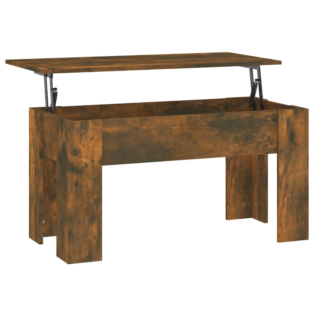 Table basse Chêne fumé 101x49x52 cm Bois d'ingénierie - XIOS