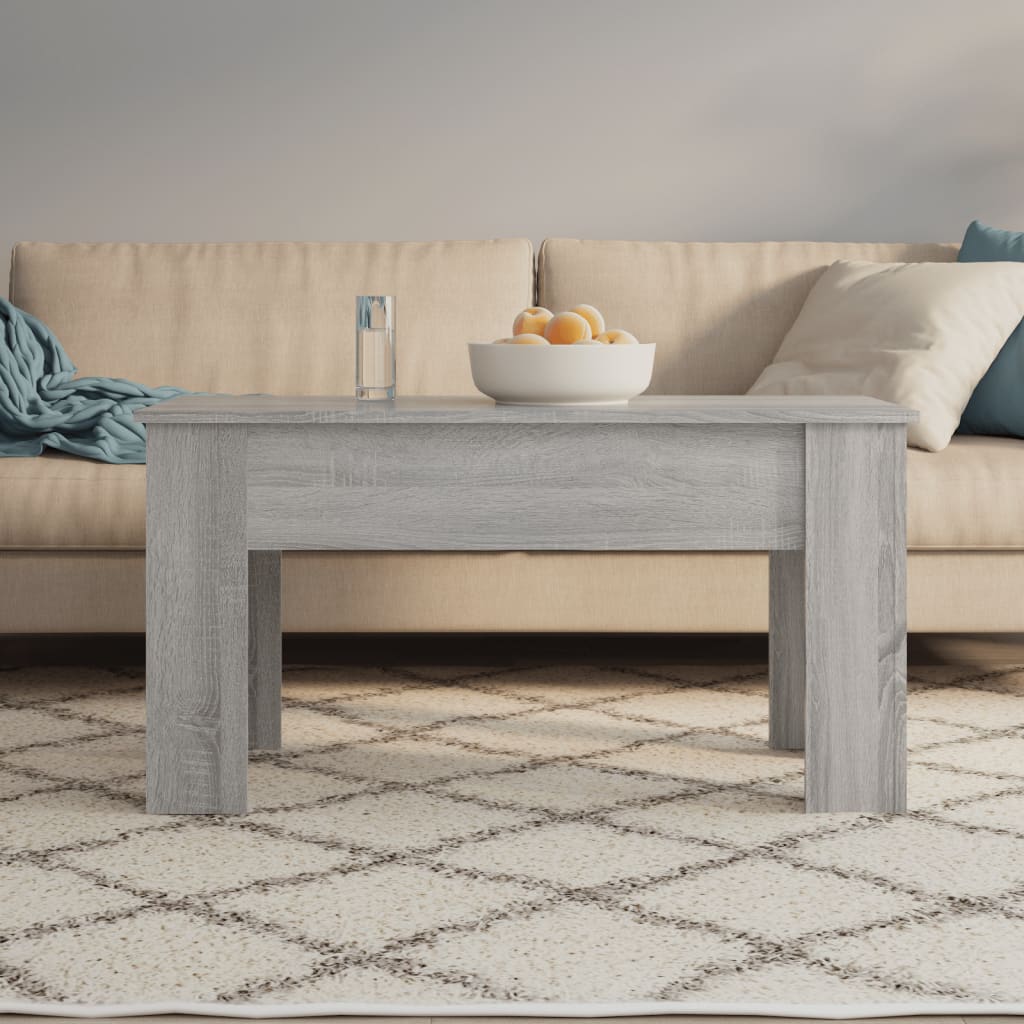 Table basse Sonoma gris 101x49x52 cm Bois d'ingénierie - XIOS