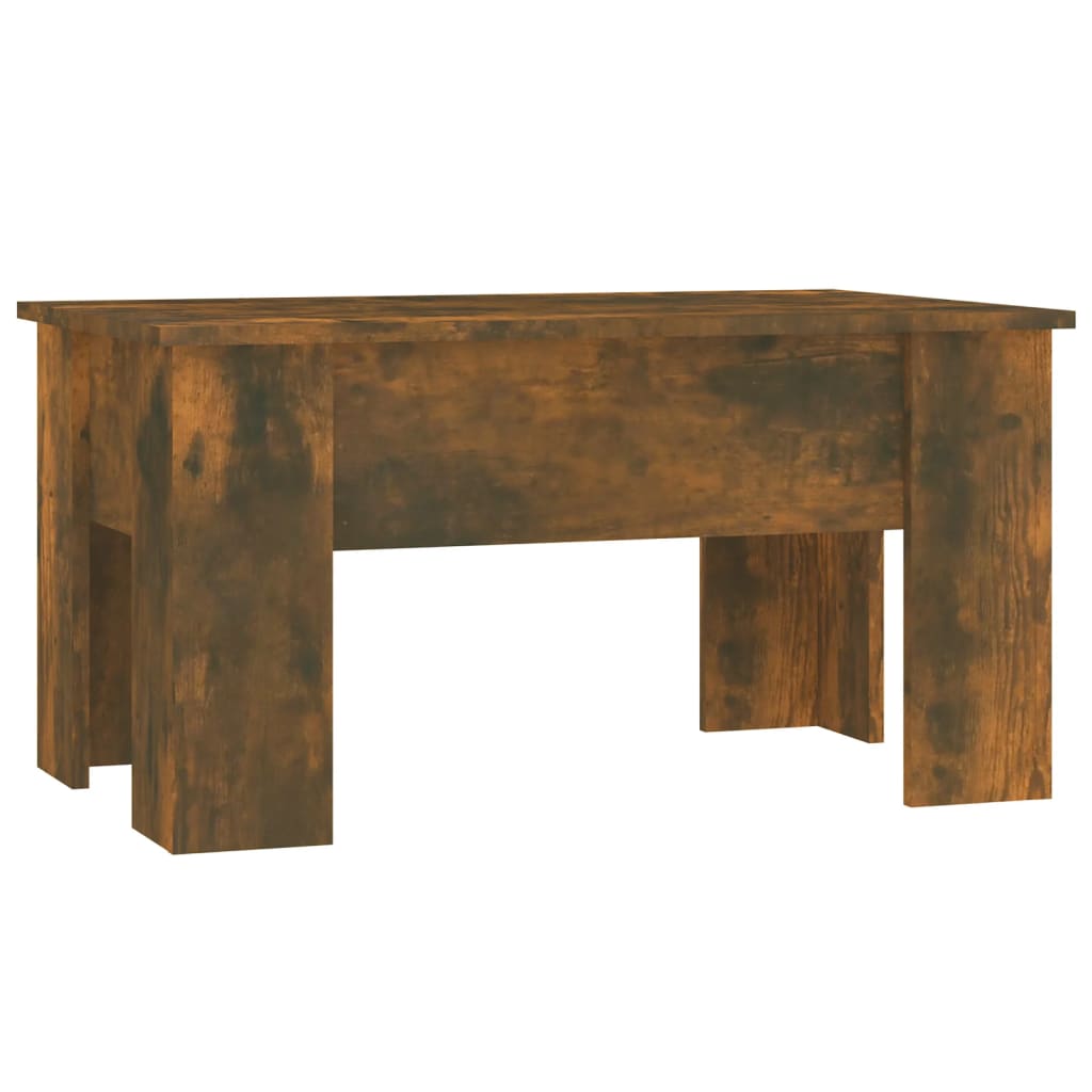 Table basse Chêne fumé 79x49x41 cm Bois d'ingénierie - XIOS