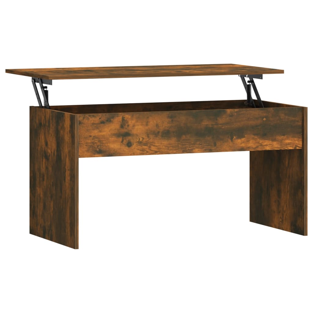 Table basse Chêne fumé 102x50,5x52,5 cm Bois d'ingénierie - XIOS