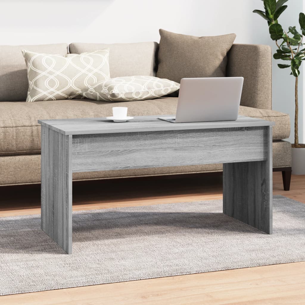 Table basse Sonoma gris 102x50,5x52,5 cm Bois d'ingénierie - XIOS