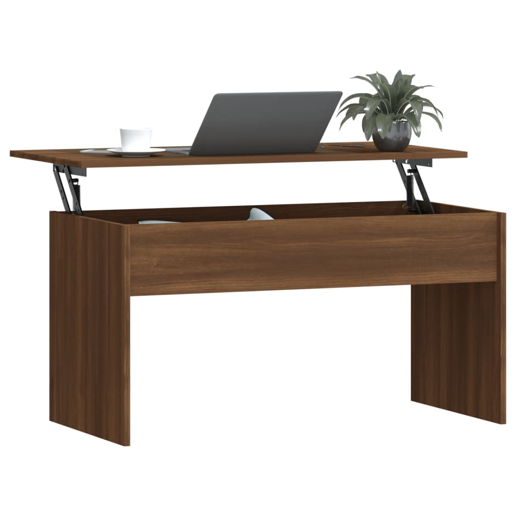Table basse Chêne marron 102x50,5x52,5 cm Bois d'ingénierie - XIOS