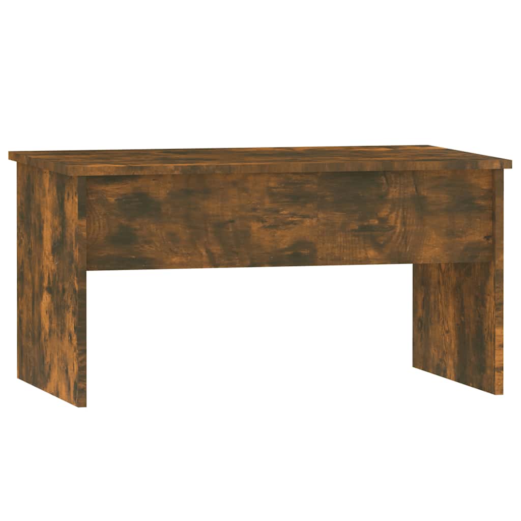 Table basse Chêne fumé 80x50,5x41,5 cm Bois d'ingénierie - XIOS