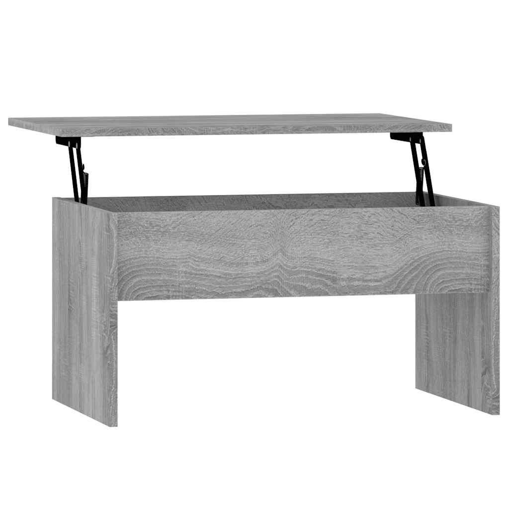 Table basse Sonoma gris 80x50,5x41,5 cm Bois d'ingénierie - XIOS