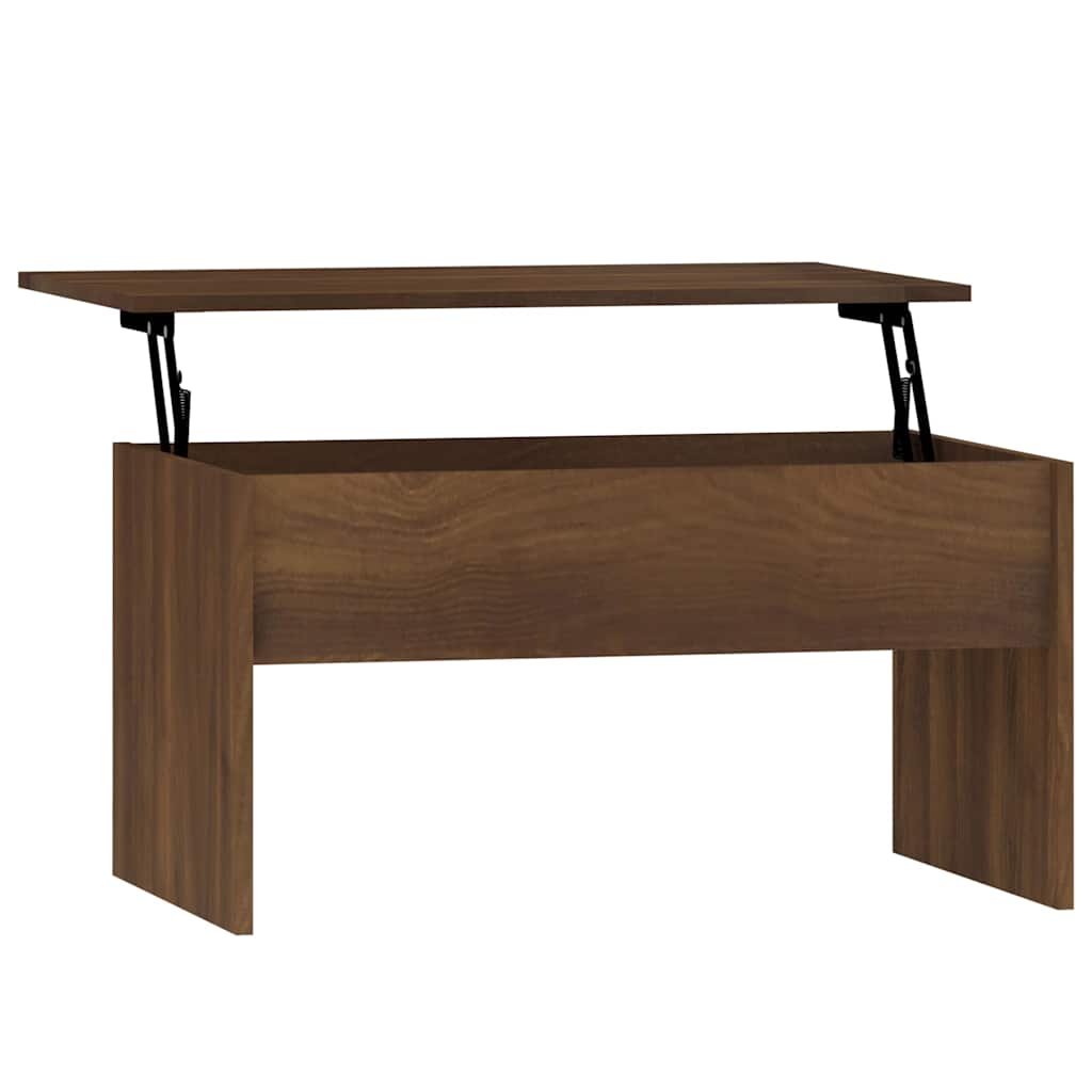 Table basse Chêne marron 80x50,5x41,5 cm Bois d'ingénierie - XIOS