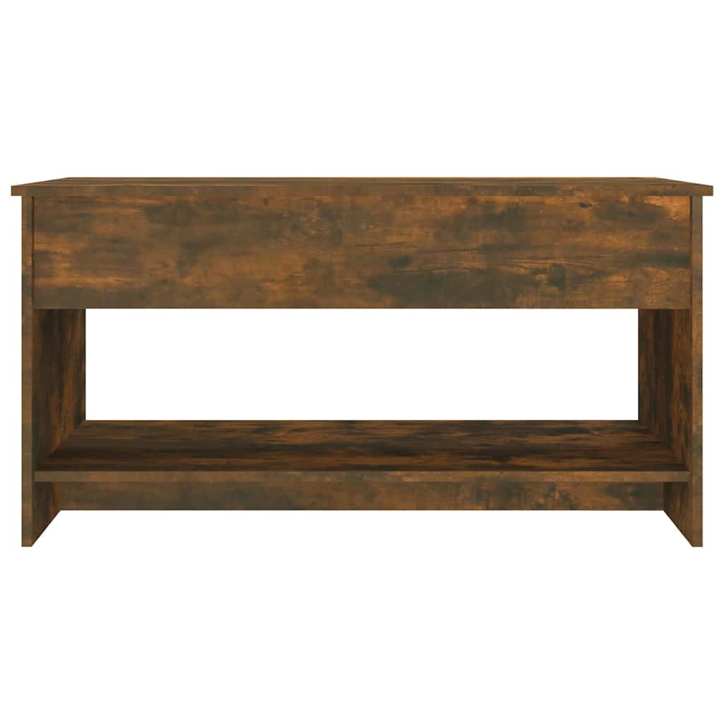 Table basse Chêne fumé 102x50x52,5 cm Bois d'ingénierie - XIOS
