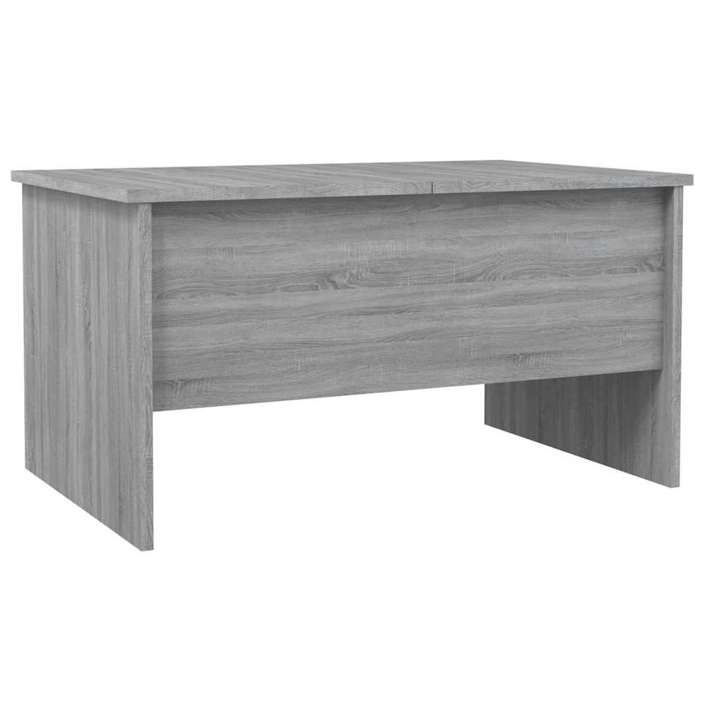 Table basse sonoma gris 80x50x42,5 cm bois d'ingénierie - XIOS