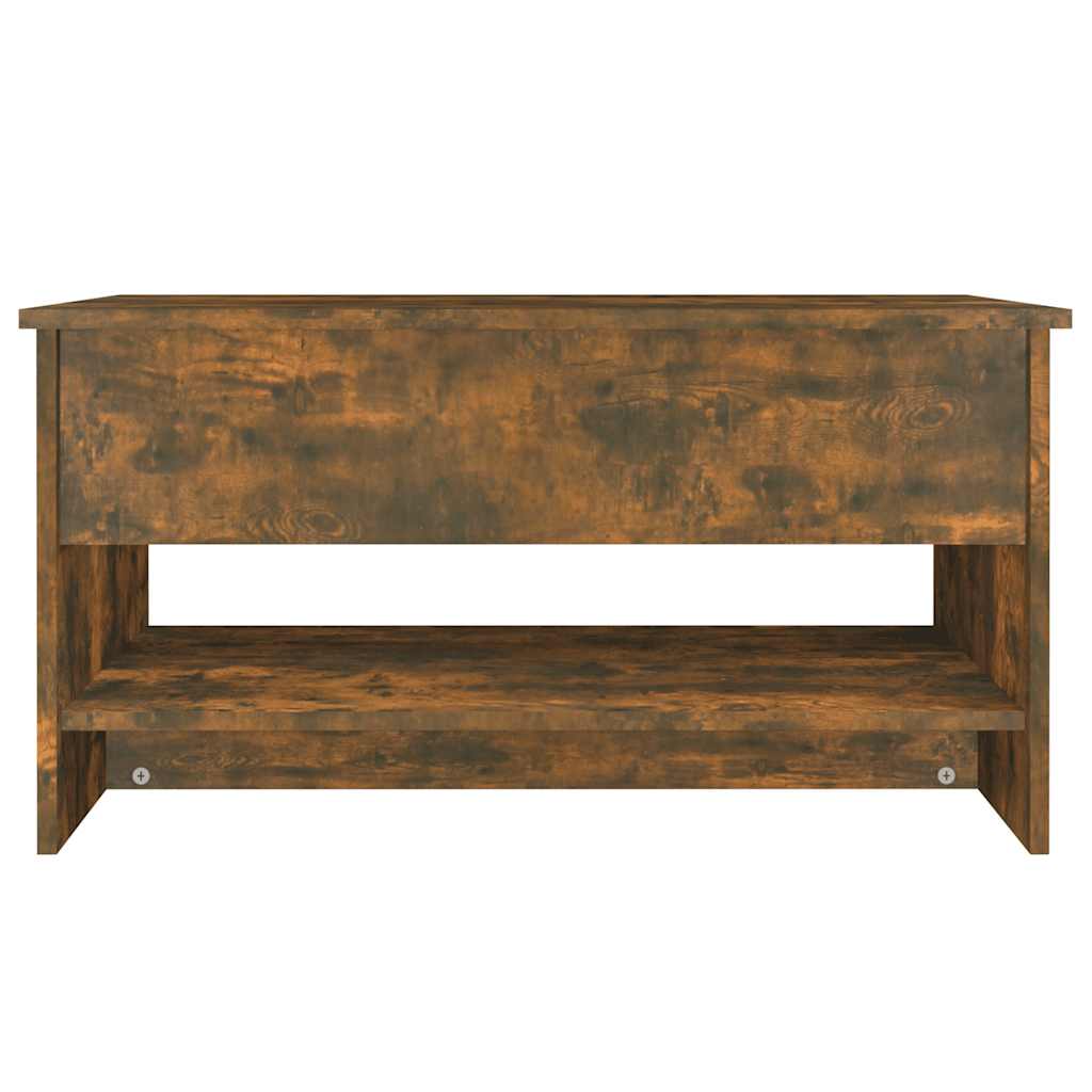 Table basse Chêne fumé 80x50x40 cm Bois d'ingénierie - XIOS