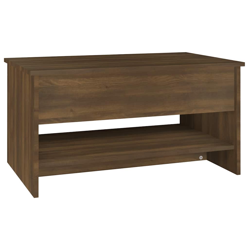 Table basse Chêne marron 80x50x40 cm Bois d'ingénierie - XIOS