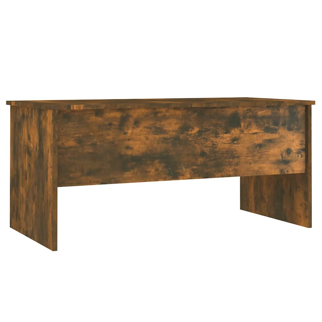 Table basse Chêne fumé 102x50,5x46,5 cm Bois d'ingénierie - XIOS