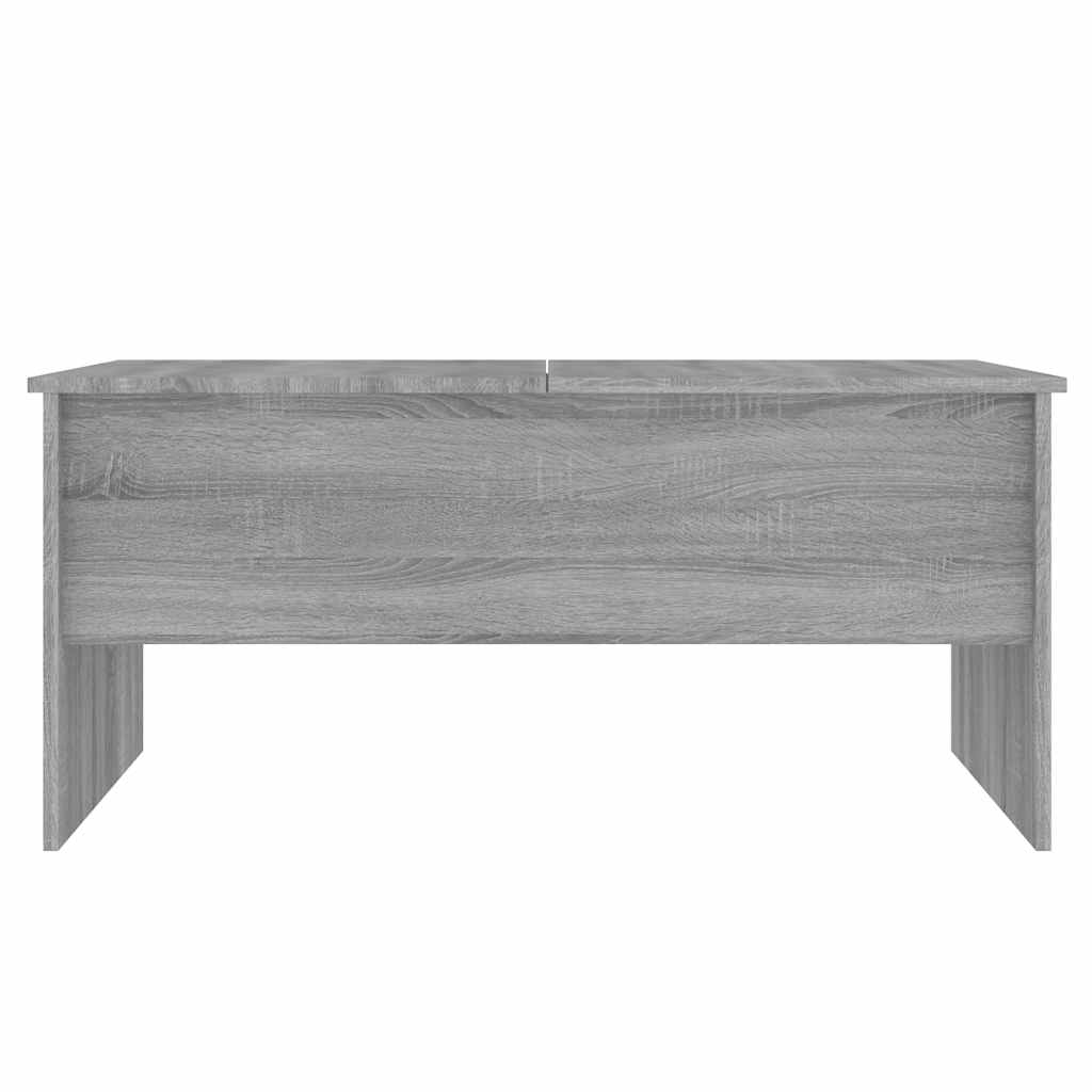 Table basse Sonoma gris 102x50,5x46,5 cm Bois d'ingénierie - XIOS