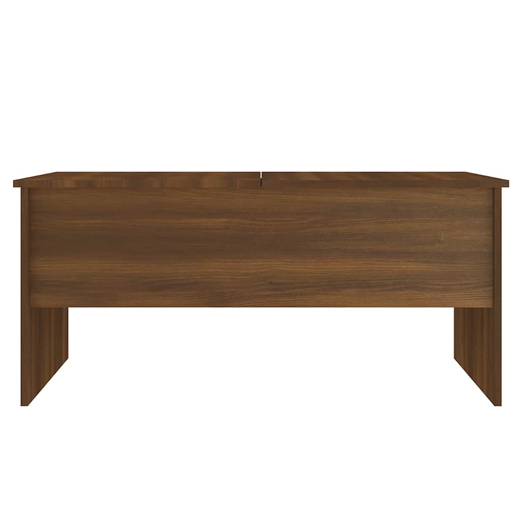 Table basse Chêne marron 102x50,5x46,5 cm Bois d'ingénierie - XIOS