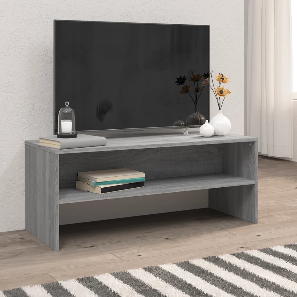 Meuble TV Sonoma gris 100x40x40 cm Bois d'ingénierie - XIOS