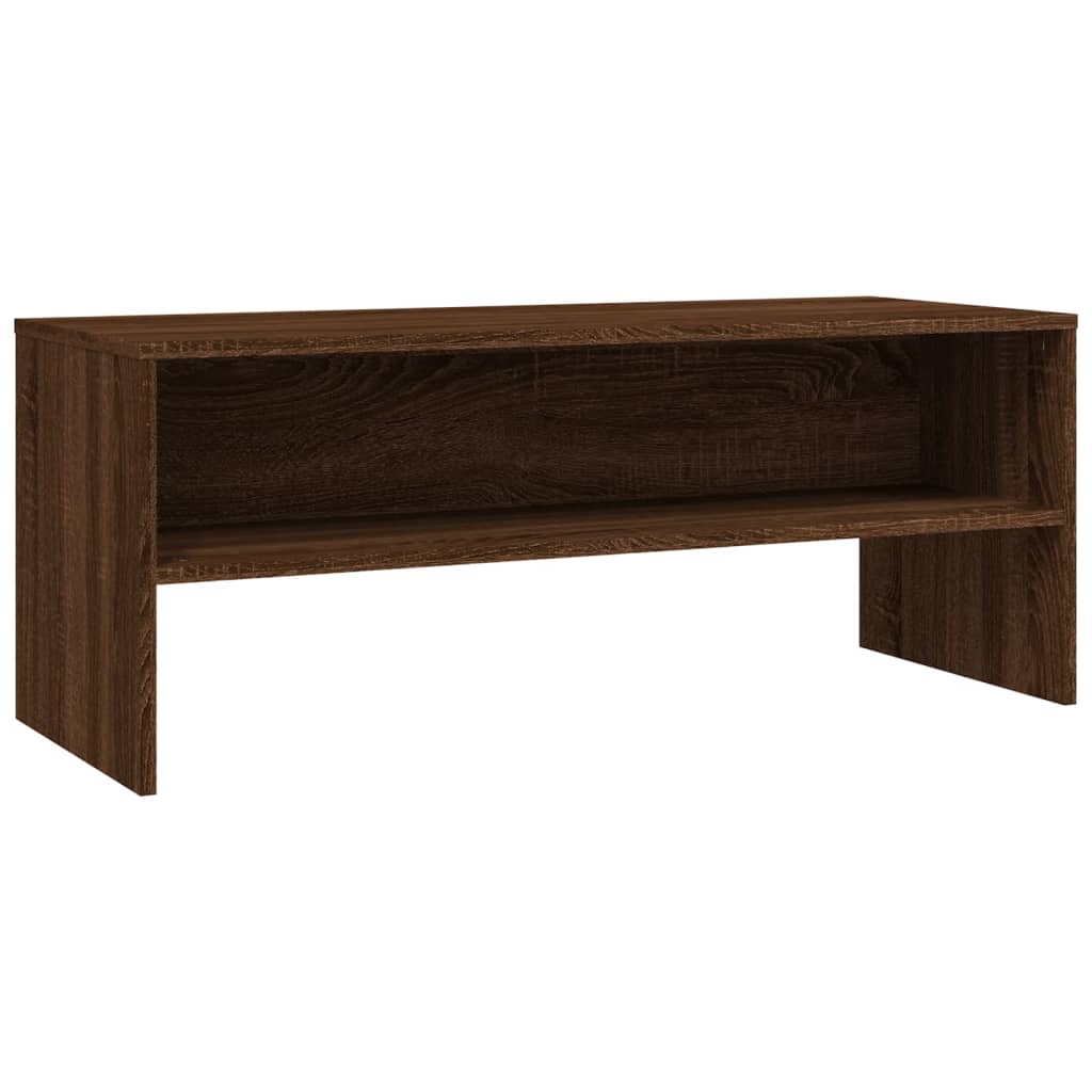 Meuble TV Chêne marron 100x40x40 cm Bois d'ingénierie - XIOS