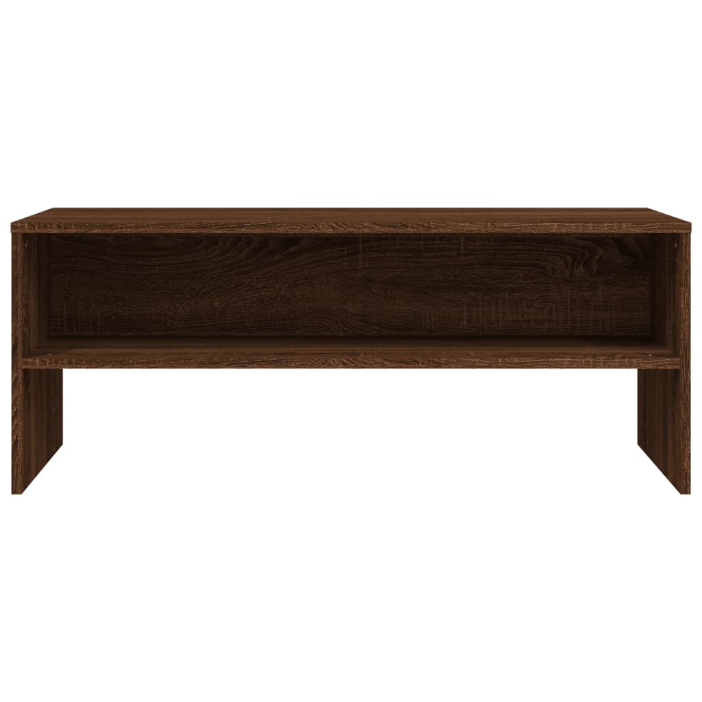 Meuble TV Chêne marron 100x40x40 cm Bois d'ingénierie - XIOS
