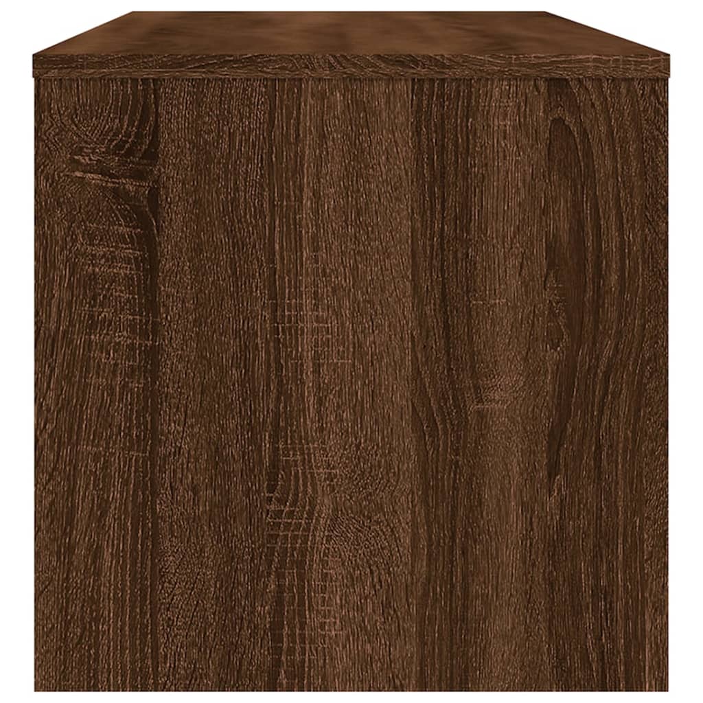 Meuble TV Chêne marron 100x40x40 cm Bois d'ingénierie - XIOS