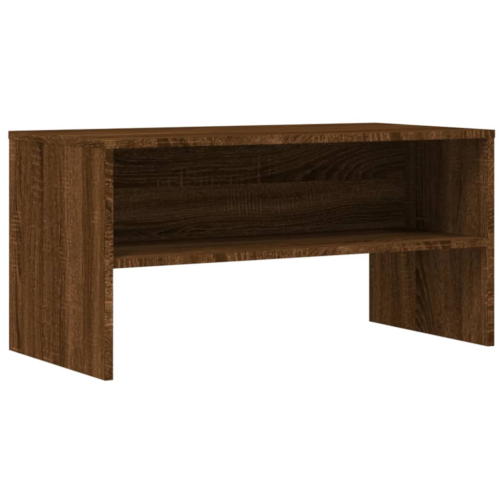 Meuble TV chêne marron 80x40x40 cm bois d'ingénierie - XIOS