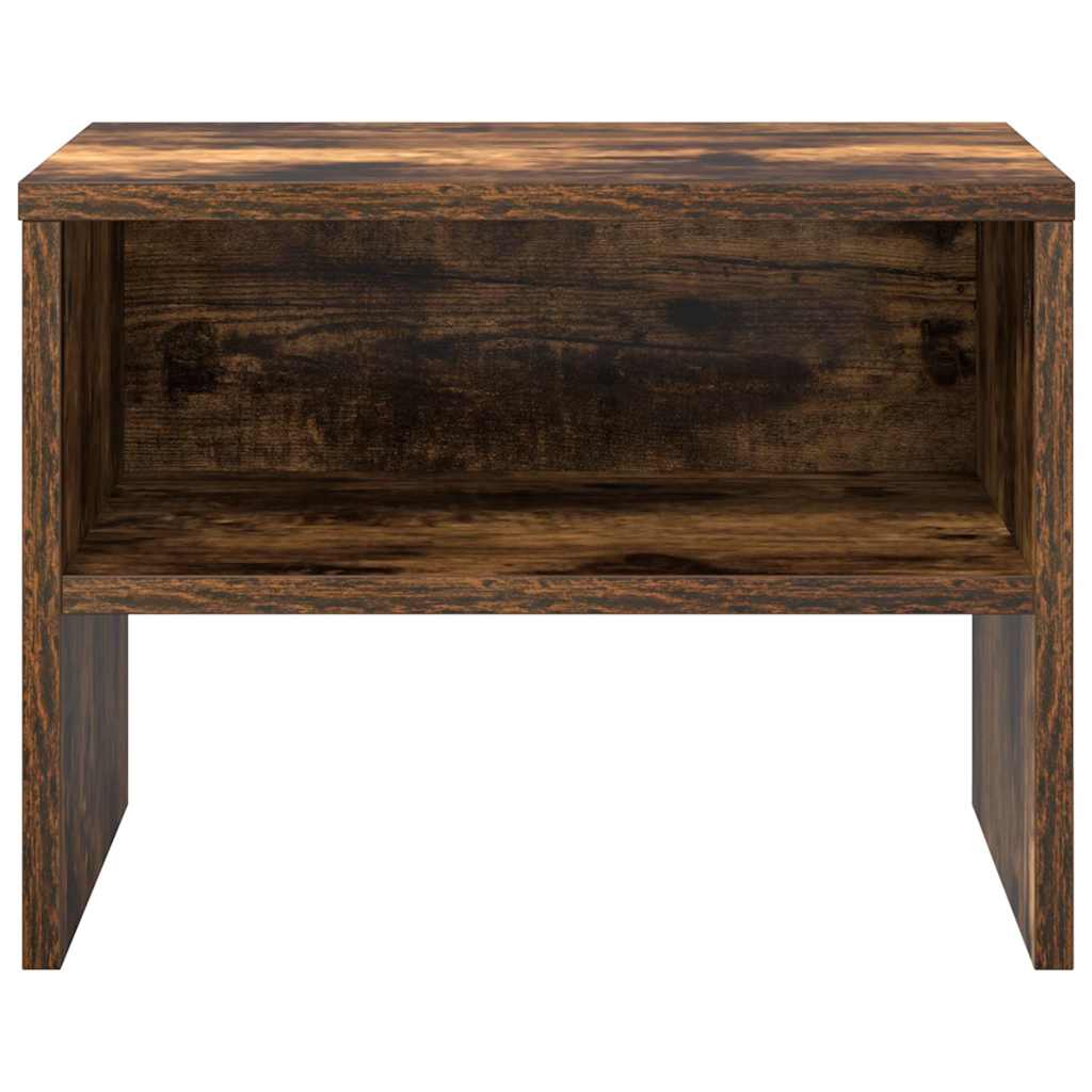 Table de chevet Chêne fumé 40x30x30 cm Bois d'ingénierie - XIOS