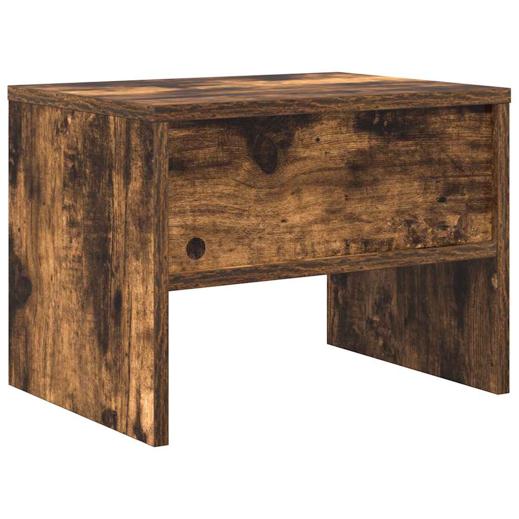 Table de chevet Chêne fumé 40x30x30 cm Bois d'ingénierie - XIOS