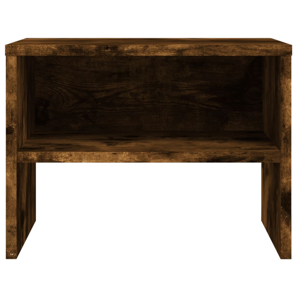 Tables de chevet 2 pcs Chêne fumé 40x30x30 cm Bois d'ingénierie - XIOS