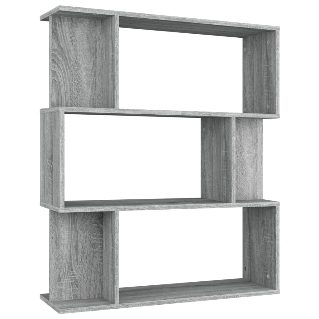 Bibliothèque/Cloison Sonoma gris 80x24x96 cm Bois d'ingénierie - XIOS