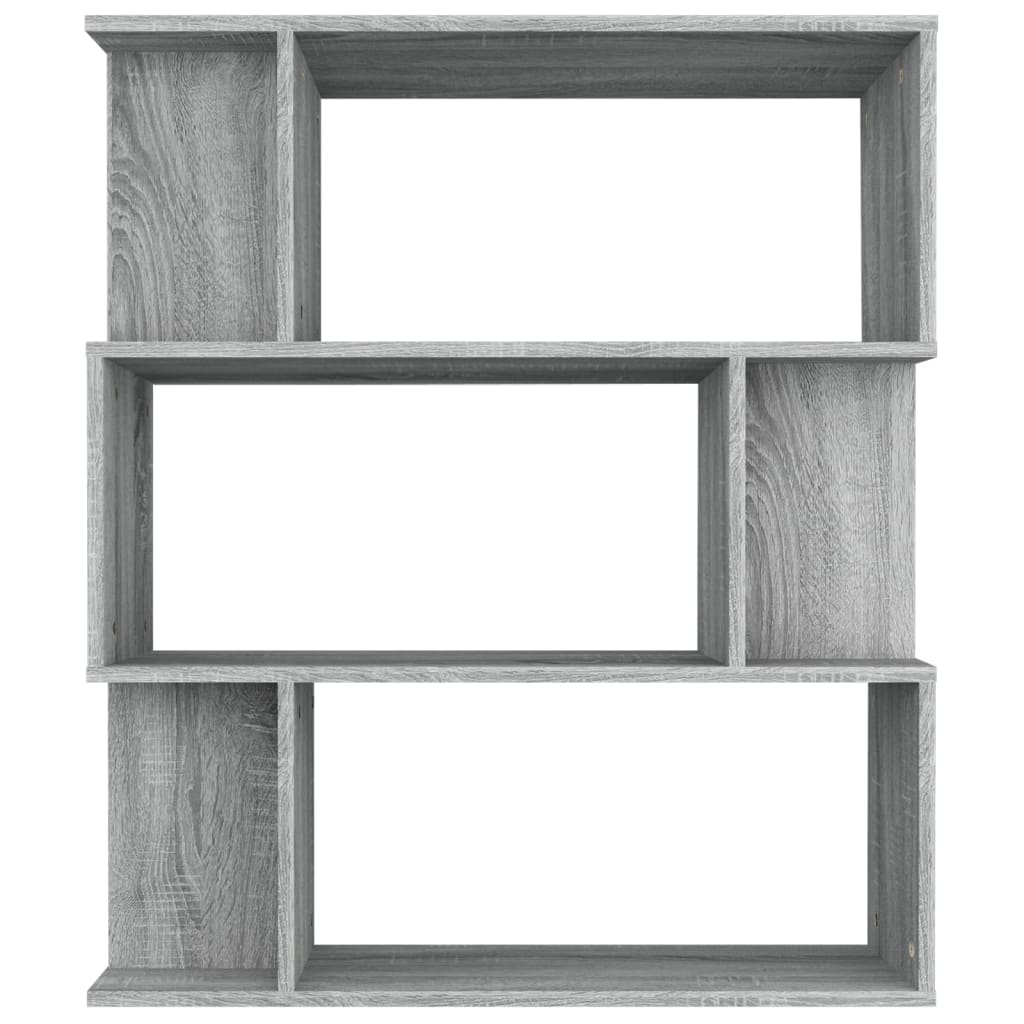 Bibliothèque/Cloison Sonoma gris 80x24x96 cm Bois d'ingénierie - XIOS