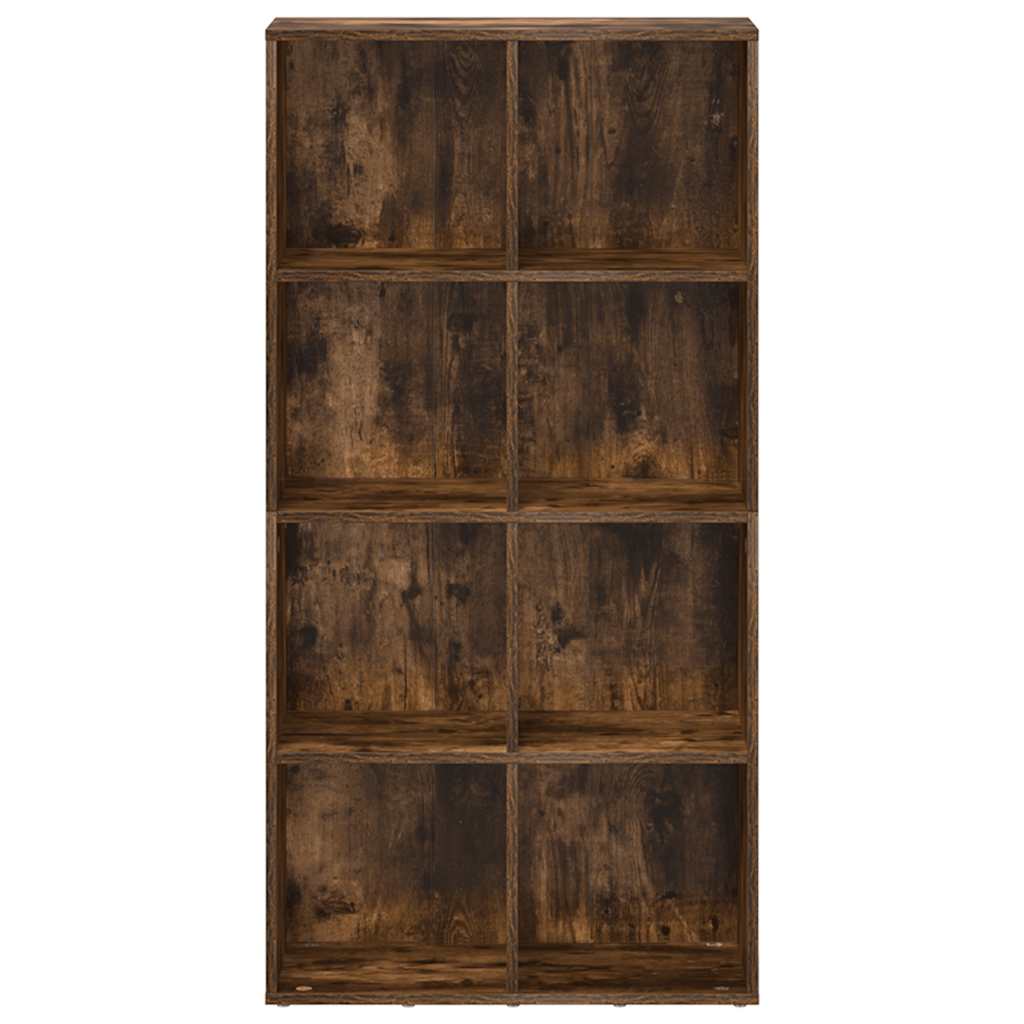 Bibliothèque/Buffet Chêne fumé 66x30x130 cm Bois d'ingénierie