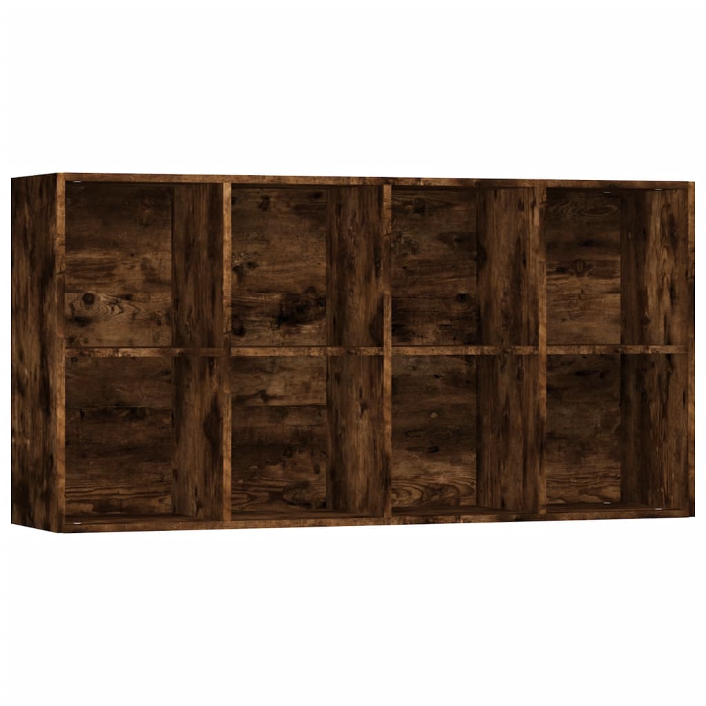 Bibliothèque/Buffet Chêne fumé 66x30x130 cm Bois d'ingénierie - XIOS