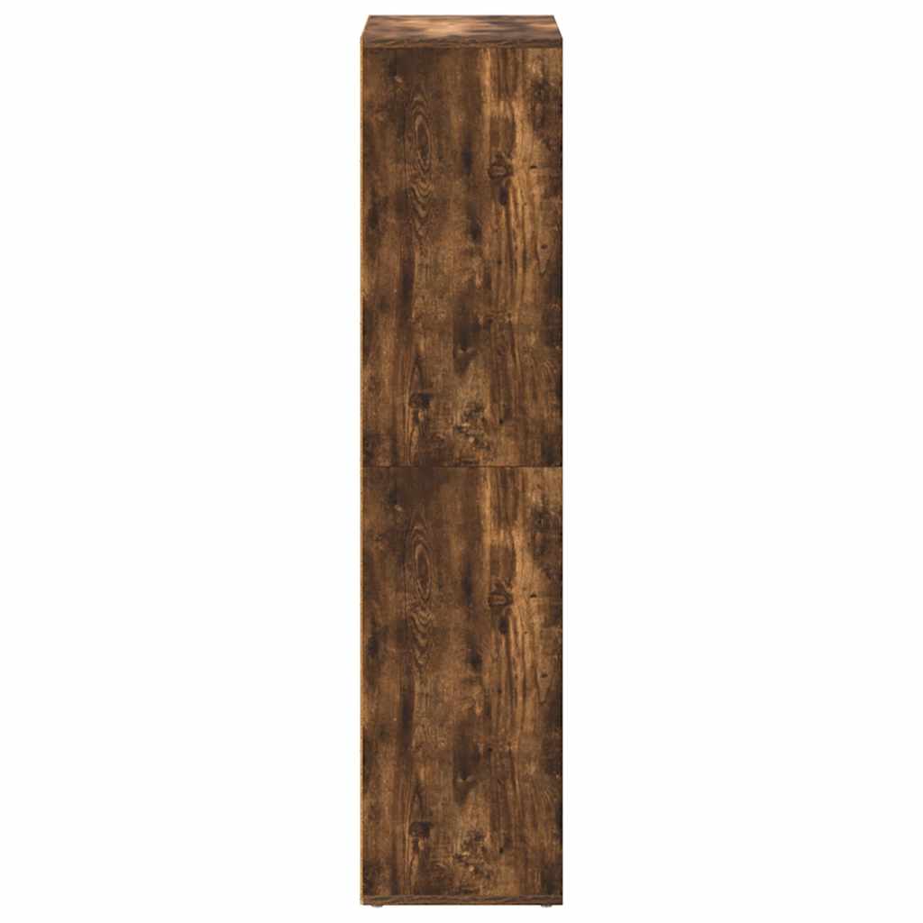 Bibliothèque/Buffet Chêne fumé 66x30x130 cm Bois d'ingénierie