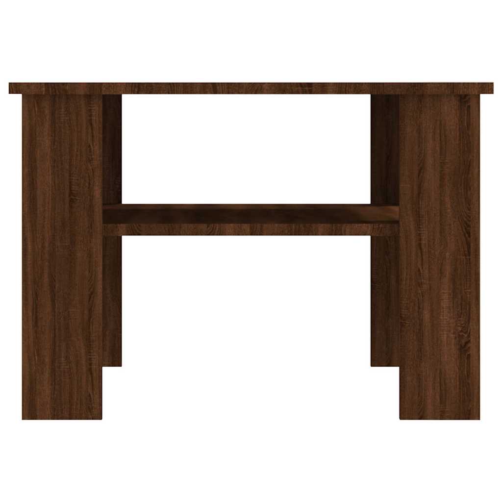Table basse Chêne marron 60x60x42 cm Bois d'ingénierie - XIOS