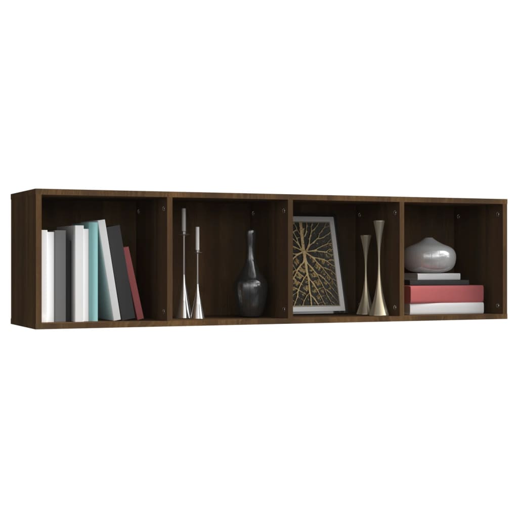 Bibliothèque/Meuble TV Chêne marron 143x30x36cm Bois ingénierie - XIOS