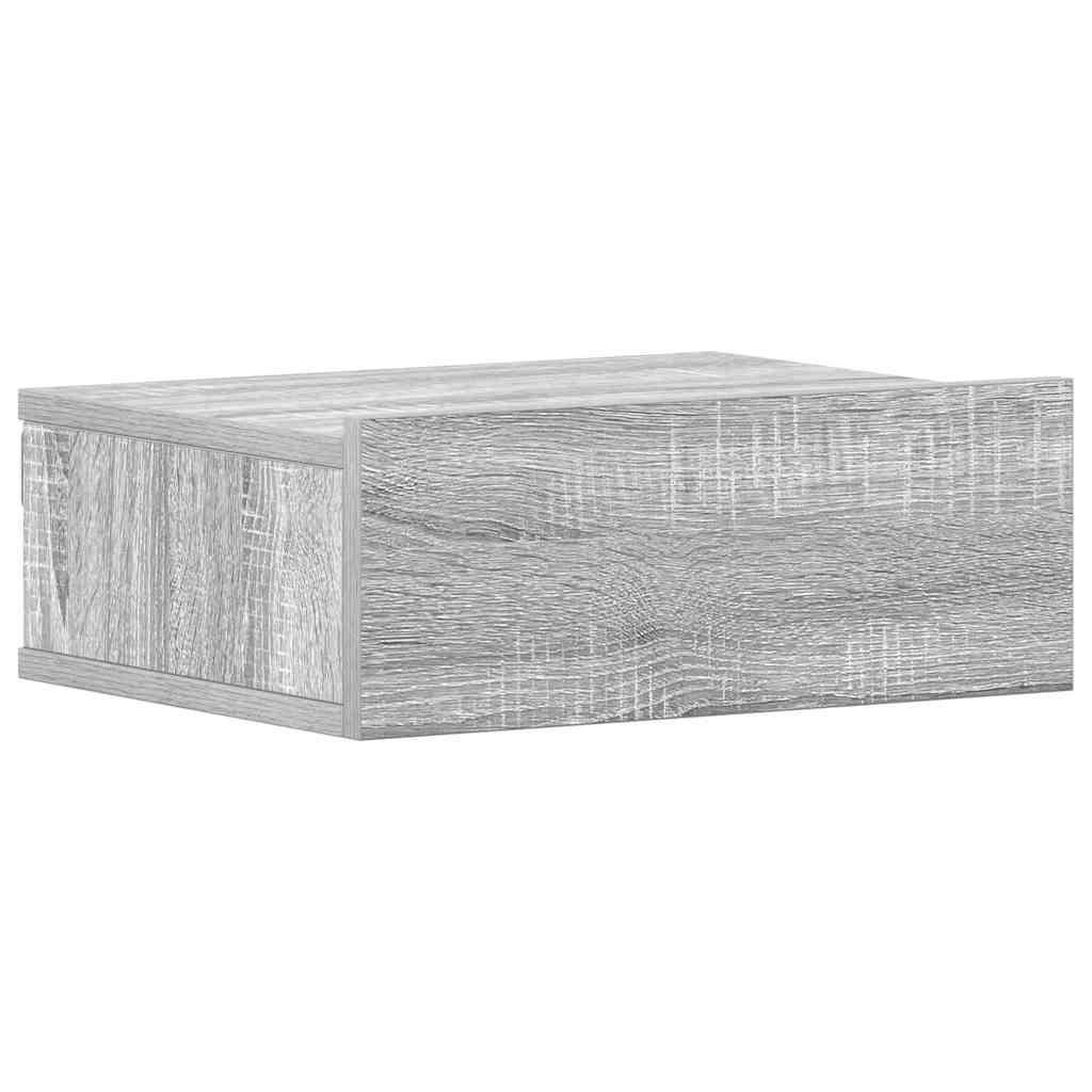 Tables de chevet flottantes 2 pcs Sonoma gris 40x30x15 cm - XIOS