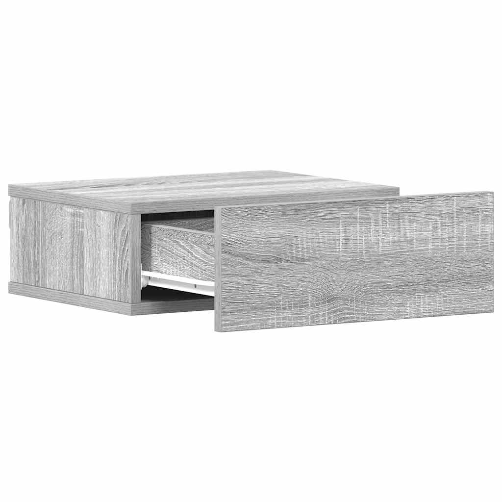 Tables de chevet flottantes 2 pcs Sonoma gris 40x30x15 cm - XIOS