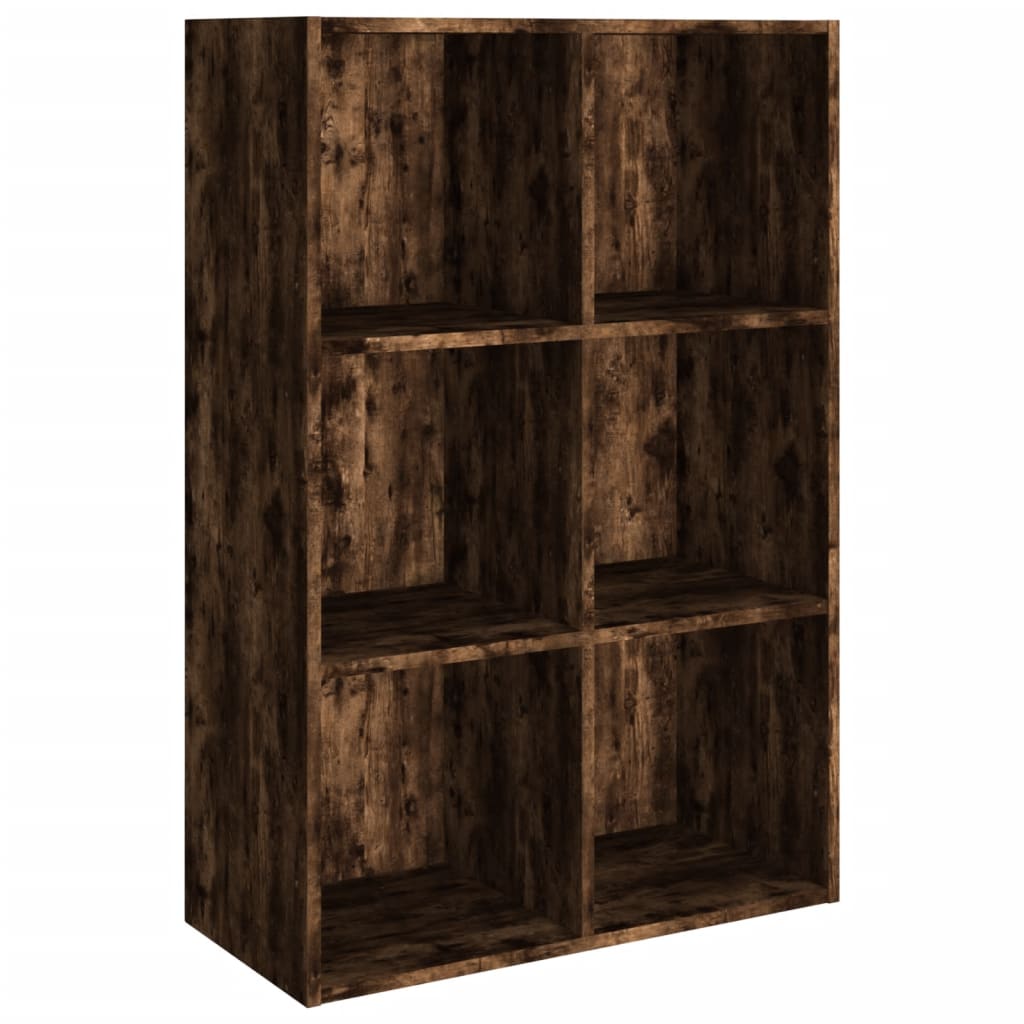 Bibliothèque/Buffet Chêne fumé 66x30x98 cm Bois d'ingénierie - XIOS