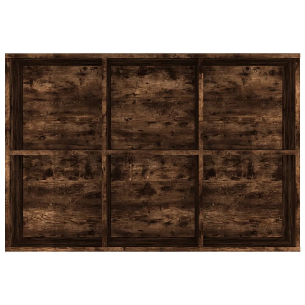 Bibliothèque/Buffet Chêne fumé 66x30x98 cm Bois d'ingénierie