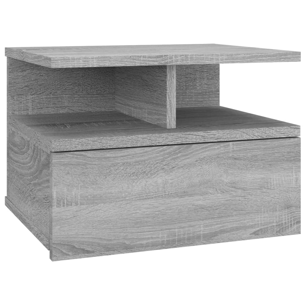 Tables de chevet flottantes 2 pcs Sonoma gris 40x31x27 cm - XIOS